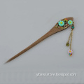 Fashion hair pin stylish wooden clasp classic national romantic style hair wear unique wholesale deco accessory women HF81469